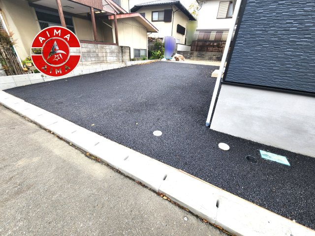 糟屋郡志免町桜丘3丁目第7-1棟（1号棟）の外観|広々した駐車場になります。
