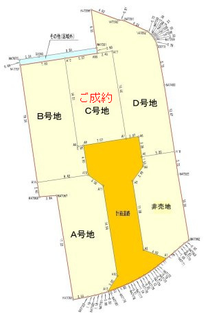 【区画図】 | 高知市薊野中町/4区画