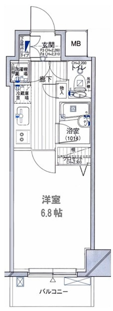 ユニロイヤル西早稲田の間取り