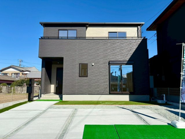 グラファーレ野市町西野5期1棟1　新築戸建住宅の外観|周辺に高い建物もなく、日当り・通風良好！！