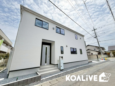 【外観】 | 高崎市上並榎町　新築住宅 | 現地ご案内ツアー開催中！早朝やお仕事帰りのご見学にもすぐ対応致します！見学ご予約はコアライブまでお気軽にお問い合わせ下さい！
