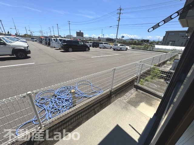 ウィルコート大松Bのバルコニー