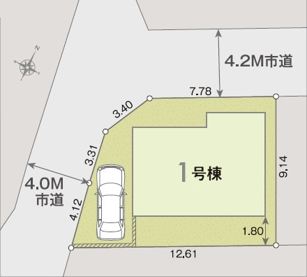 【区画図】 | 狭山市中央1丁目 | 全1棟