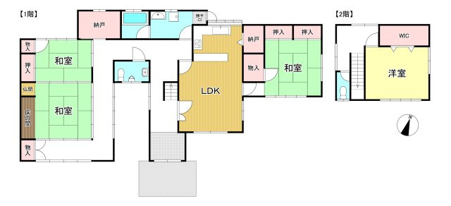 多度津町道福寺　中古戸建の間取り
