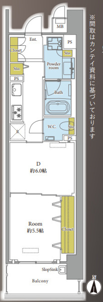 【間取り】 | ブライトクロス博多　SOUTH☆仲介手数料無料☆