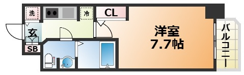 S-RESIDENCE神戸磯上通の間取り