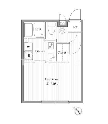 【間取り】 | ZESTY西新宿Ⅲ