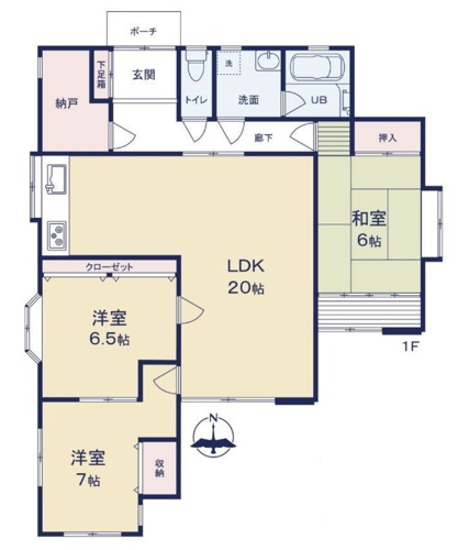越生町上野　中古平屋戸建の画像