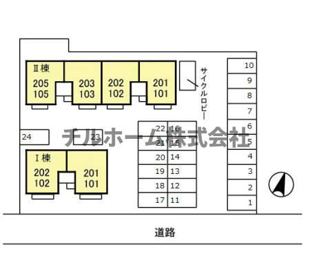 オリーヴの区画図|当社、チルホームのHPもご覧ください(^^)/物件情報多数♪