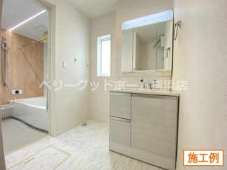 【内観：施工例】 | 大和市代官　全10棟/今回販売1棟 | 同施工会社施工例（洗面）