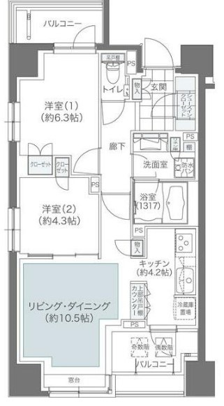 メゾンカルム本郷の間取り