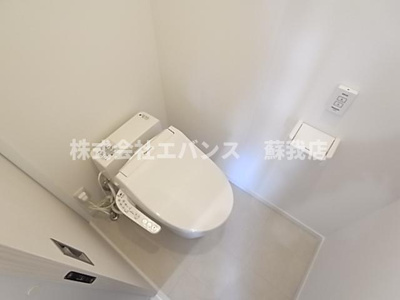 【トイレ】 | CAREL浜野B | ゆったりとした空間のトイレです