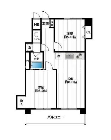 【間取り】 | ピロティ五反田