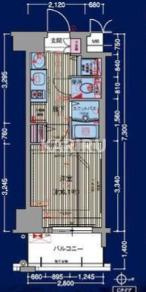 プレサンス大阪城公園パークプレイスの間取り