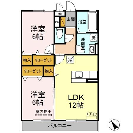 エスポワール Ａの間取り