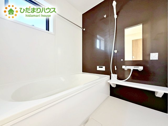 【浴室】 | ひたちなか足崎20期　新築戸建　1号棟 | 大人が足を伸ばしても十分な広さ！一人でゆっくりくつろぐ時間も大切です！