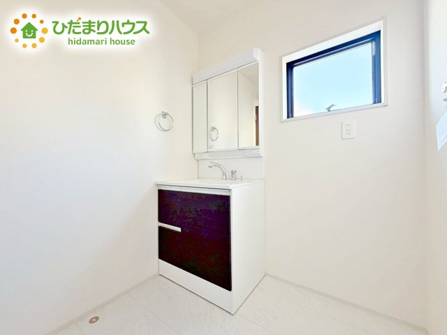 【独立洗面台】 | ひたちなか足崎20期　新築戸建　1号棟 | シンプルなのに心地よい、デザイン性の高い洗面スペース。