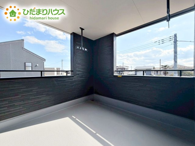 【バルコニー】 | ひたちなか足崎20期　新築戸建　1号棟 | 人気が高いインナーバルコニーを採用♪天候を気にせず洗濯物を干せ、紫外線も気にせずに済みます(*^^)v