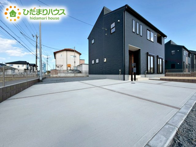 【駐車場】 | ひたちなか足崎20期　新築戸建　1号棟 | 整備された駐車場で、マイカーを気兼ねなく洗車できますね