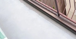 岳洋マンションのバルコニー