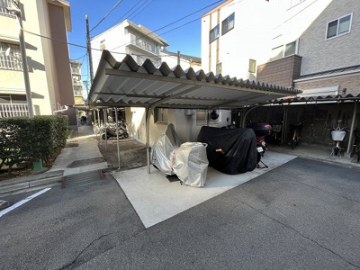 【設備】 | 下新庄コーポ | バイク置き場です