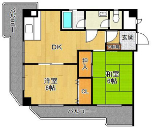 門戸パレスの間取り