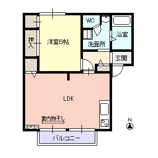 ディアスアヴェニューの間取り