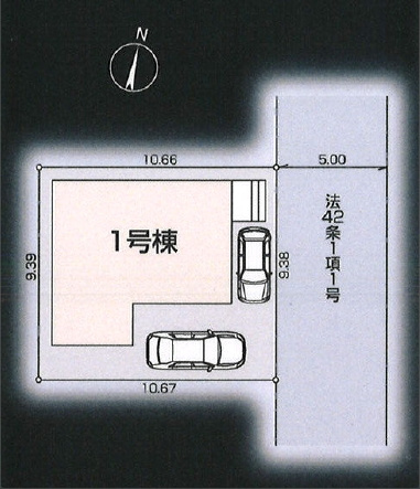 【区画図】 | 鶴ヶ島市脚折第二十七 | 全1棟