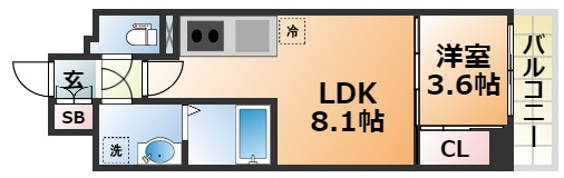 LIVIAZ KOBE LaMerの間取り