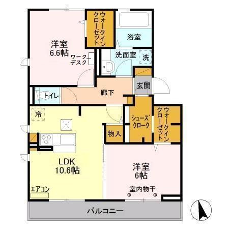 バリスサイト　Bの間取り