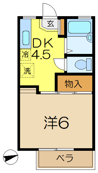 【間取り】 | Ｋパレス上大岡