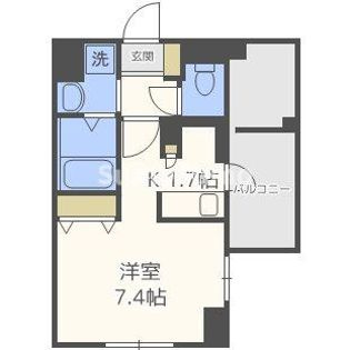 エスライズ難波の間取り