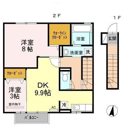 エスペランサ中曽根の間取り
