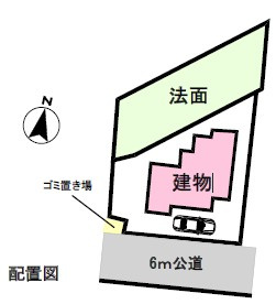 土浦市永国東町の区画図
