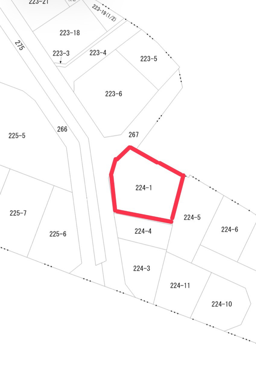 宇都宮市江曽島4丁目の区画図