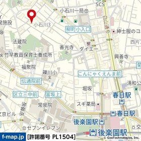 カーサスプレンディッド小石川の地図