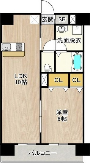 CITY SPIRE新神戸の間取り