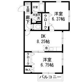 本牧グリーンハイツの間取り