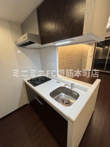 大阪市中央区農人橋３丁目の賃貸マンションのキッチン