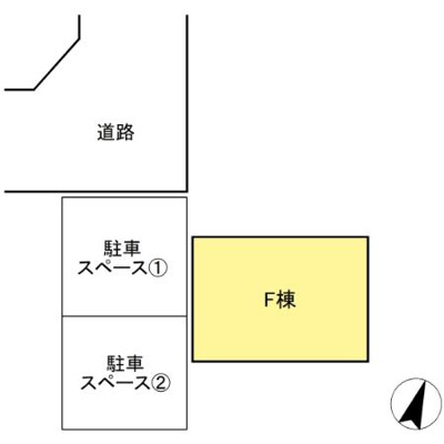 【区画図】 | 大野町2丁目戸建貸家
