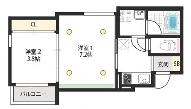 【間取り】 | ステディ下新庄