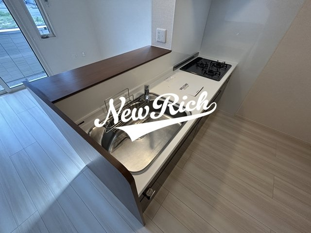 伊勢崎市田中島町のアパートのキッチン