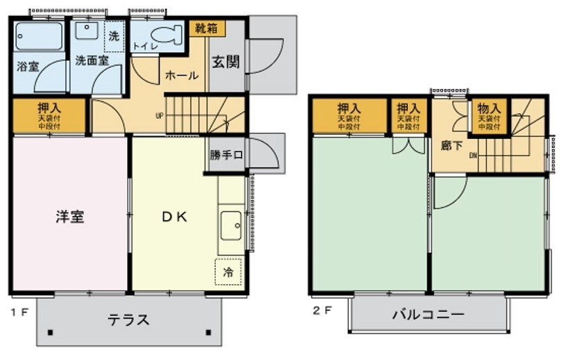 フジハイツの間取り|間取りです。