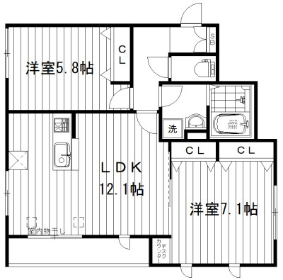 ＧＰハウス東中野の間取り