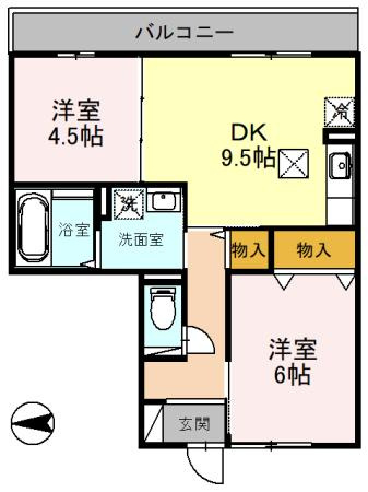 レフィナードカルチェC棟の間取り