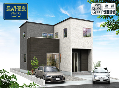 【外観パース】 | 静岡市清水区蒲原4丁目 8期 新築一戸建て | 外観パースです