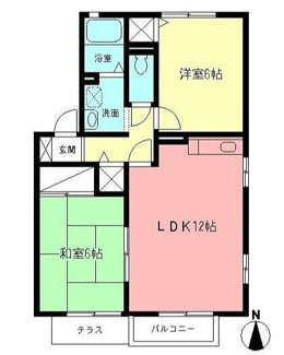 【間取り】 | サニーフローラB | 「サニーフローラB」の間取りです