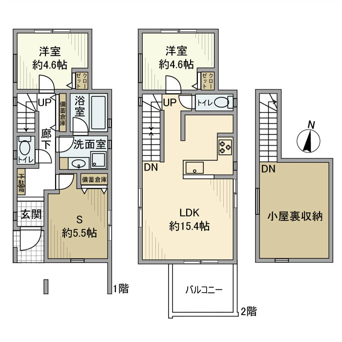 下高井戸戸建の間取り