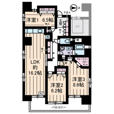 【間取り】 | シャンテメゾン田仲