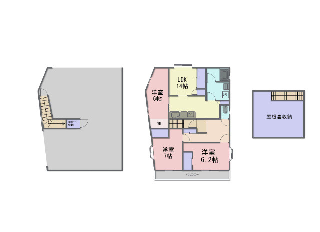 千代田町戸建ての間取り